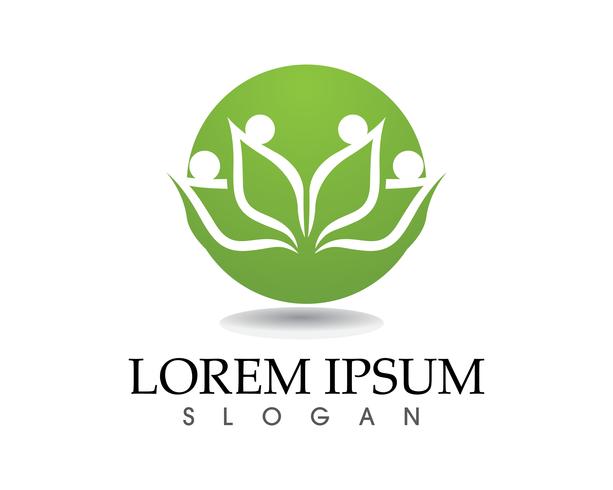 Lotus Flower Sign per Wellness, Spa e Yoga vettore