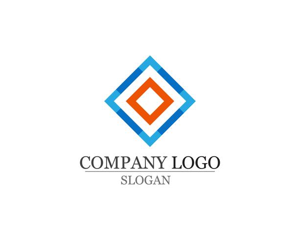 Icone astratte del modello di progettazione di logo di affari app vettore