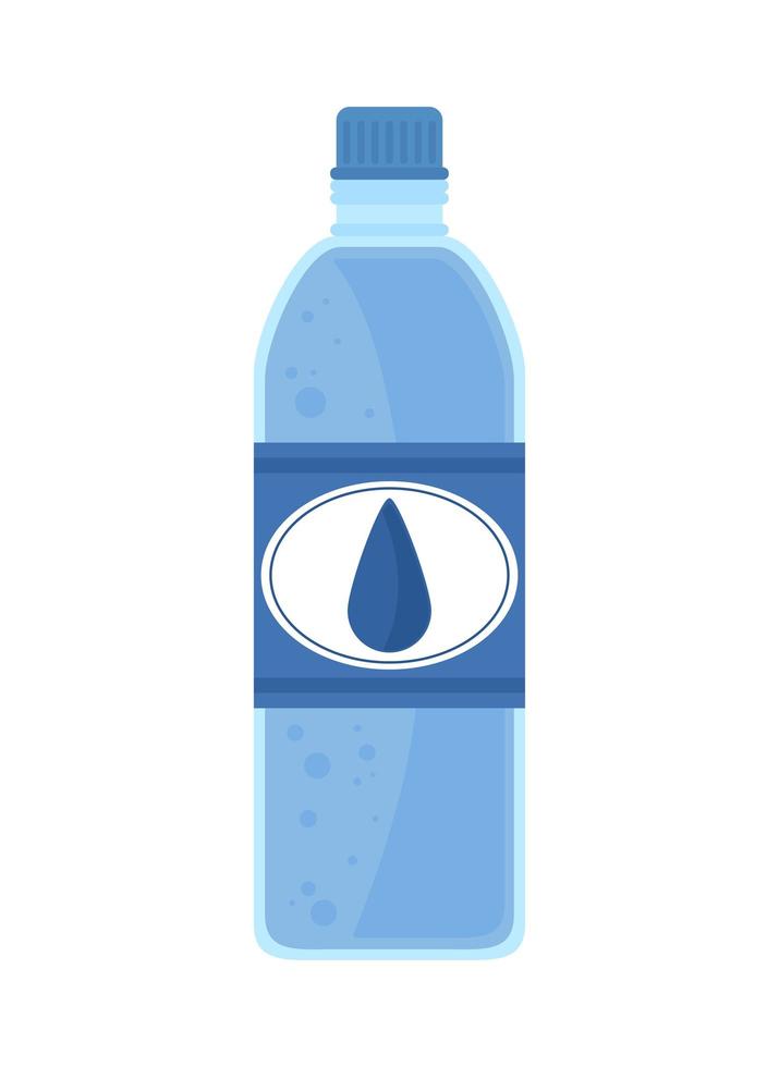 bottiglia d'acqua in plastica vettore