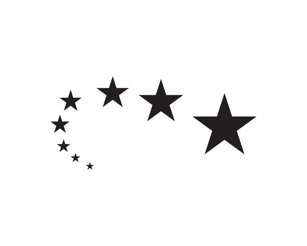 Illustrazione dell&#39;icona di stella modello logo vettoriale