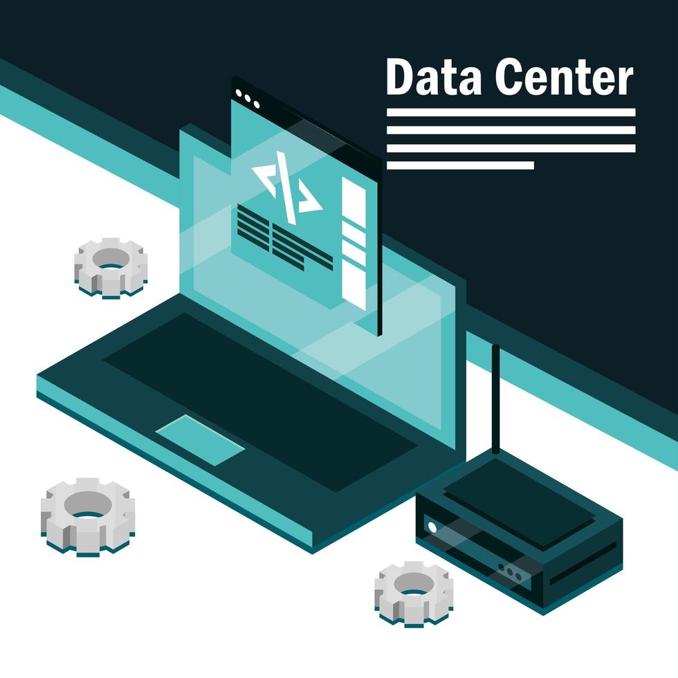 tecnologia dei data center vettore