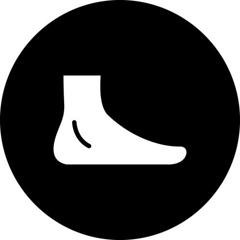Icona del piede vettoriale