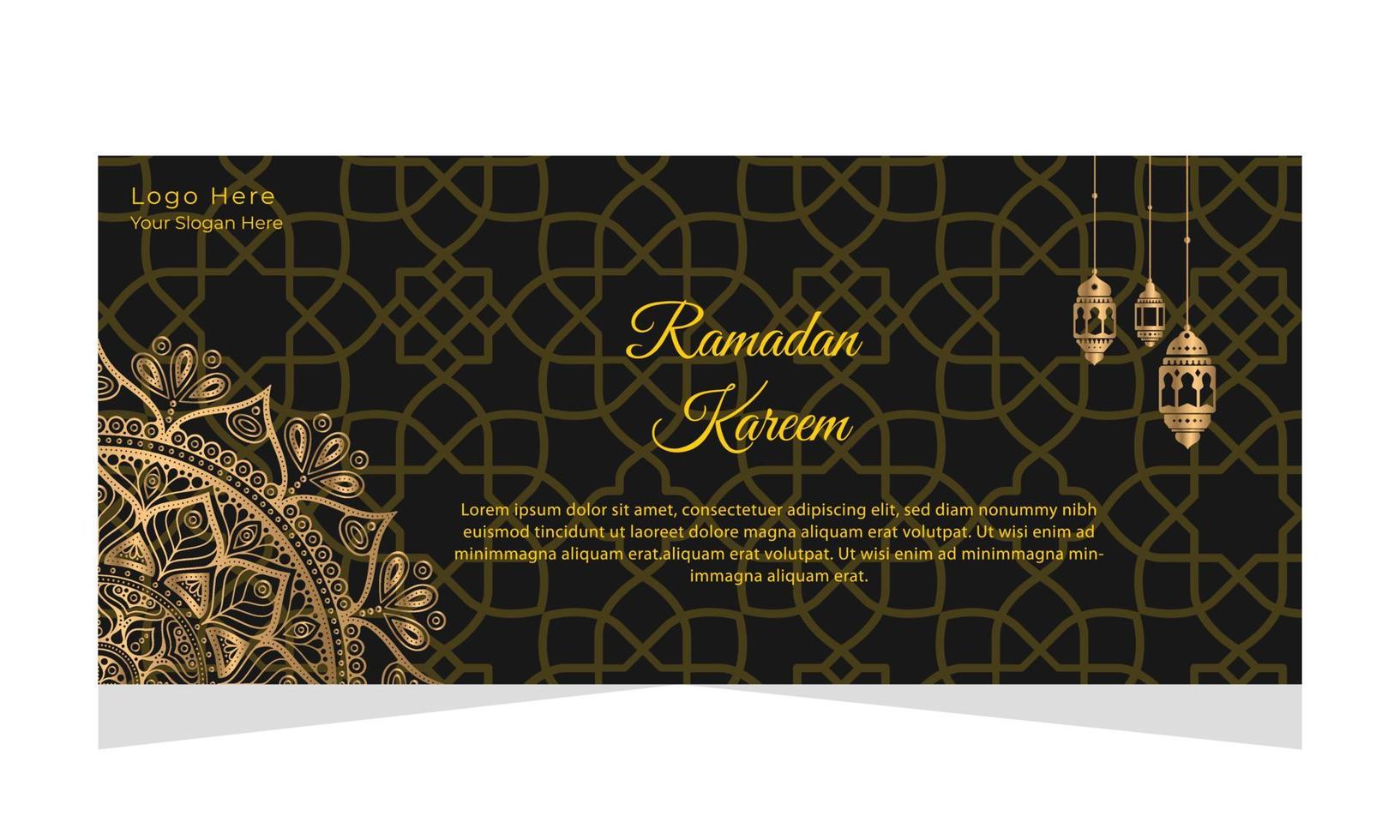 vendita creativa ramadan e post sui social media super offerta vettore