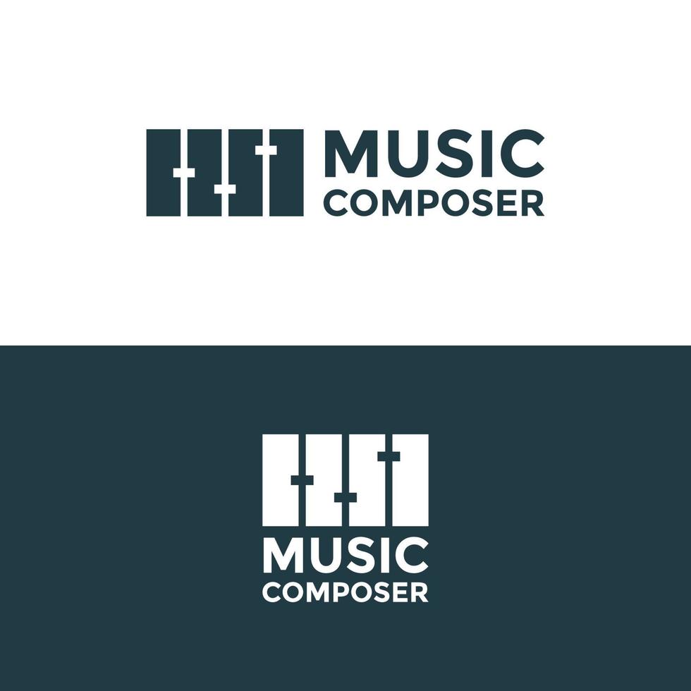 download del modello di progettazione del logo del compositore vettore