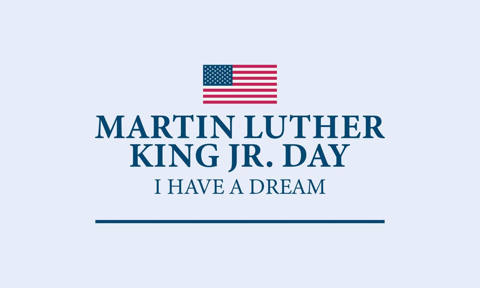 stati uniti d'america martin luther king jr. disegno di sfondo del giorno. vettore