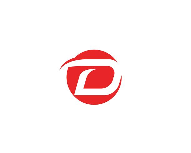 D Logo Logo Template vettoriale più veloce