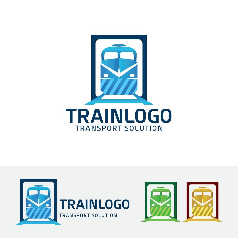 modello di logo di vettore di trasporto del treno