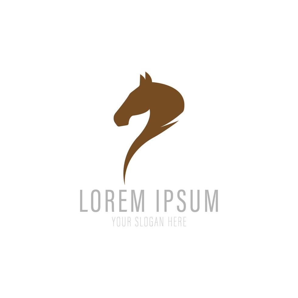 modello di logo di cavallo vettore