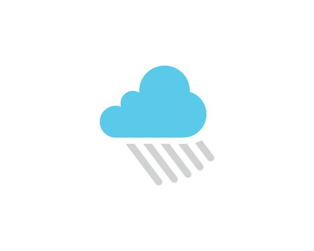 Icone di logo e simboli di dati di server cloud vettore