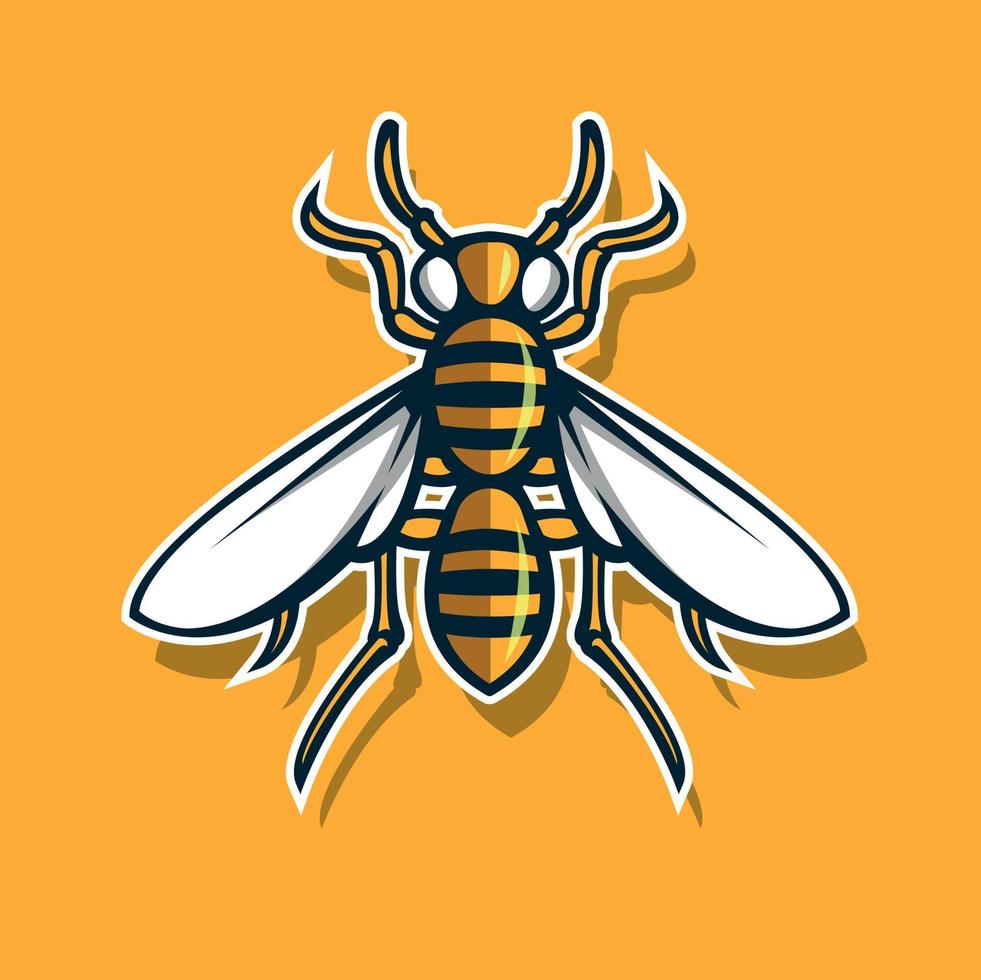 design isolato vespa per logo sportivo vettore