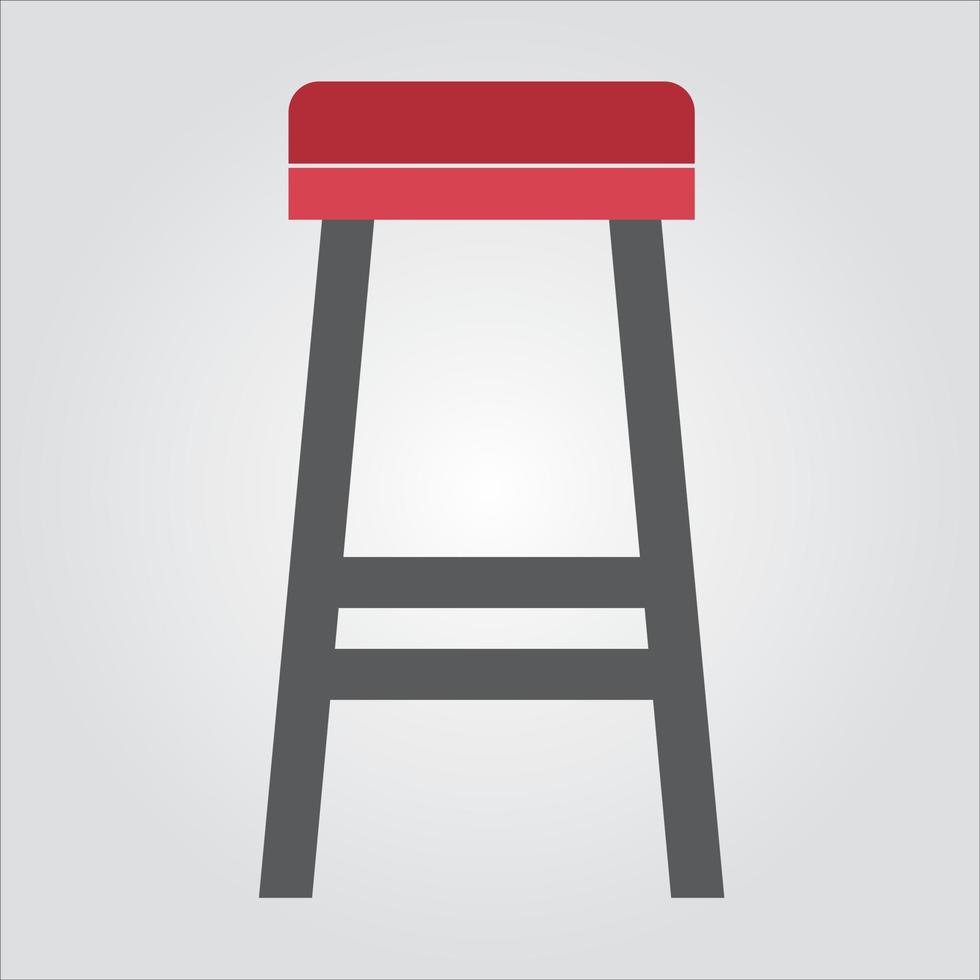 colore isolato sedia alta icona grafica vettoriale scalabile