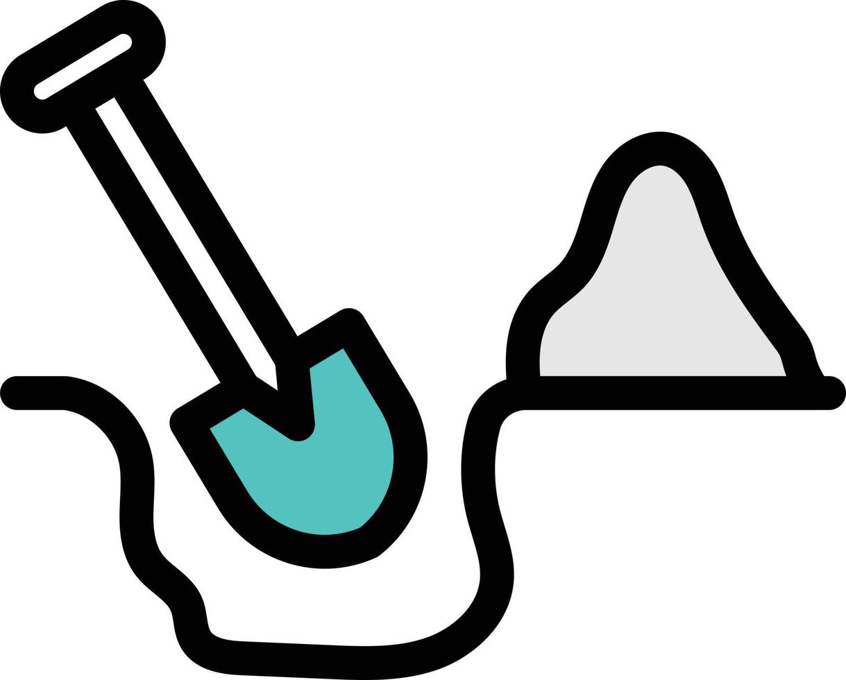 illustrazione vettoriale di scavo su uno sfondo. simboli di qualità premium. icone vettoriali per il concetto o la progettazione grafica.