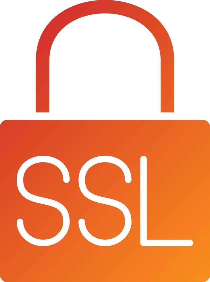 stile icona SSL vettore