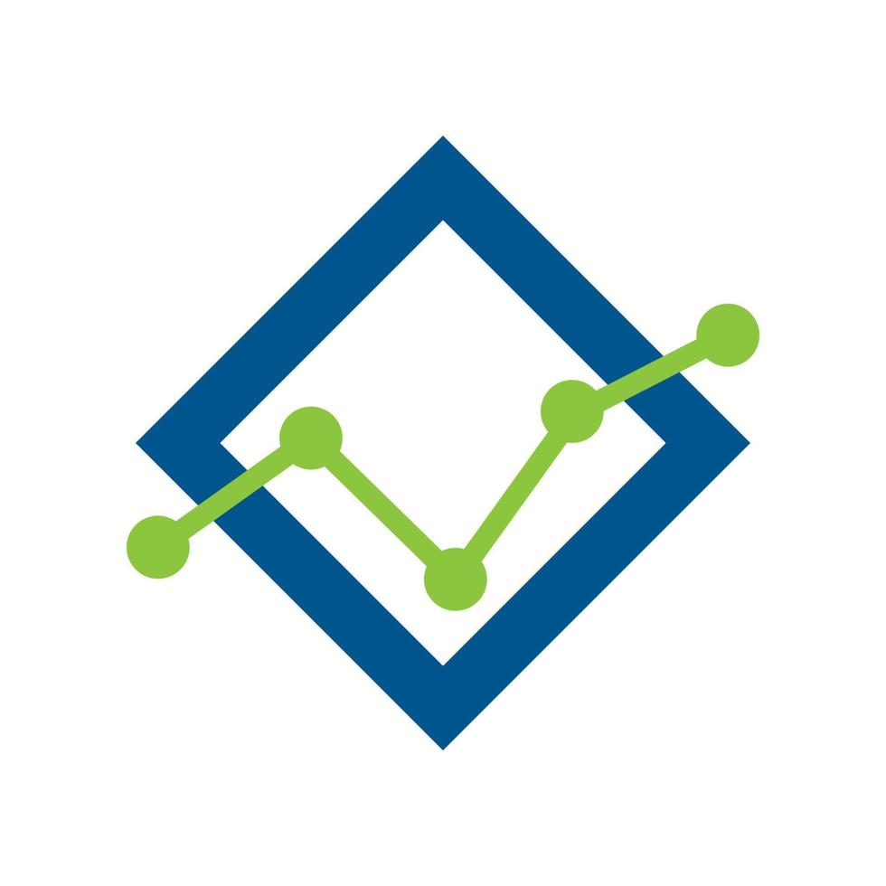 icona del grafico finanziario vettore