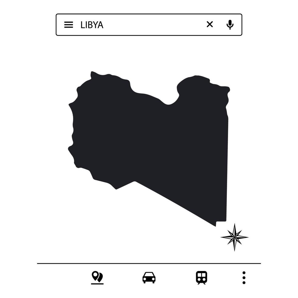 icona mappa dell'africa isolato vettore eps 10