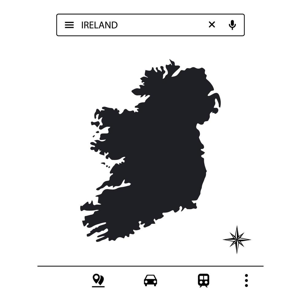 icona mappa europa di vettore isolato eps 10