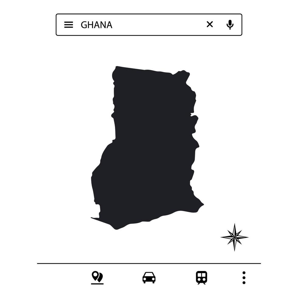 icona mappa dell'africa isolato vettore eps 10