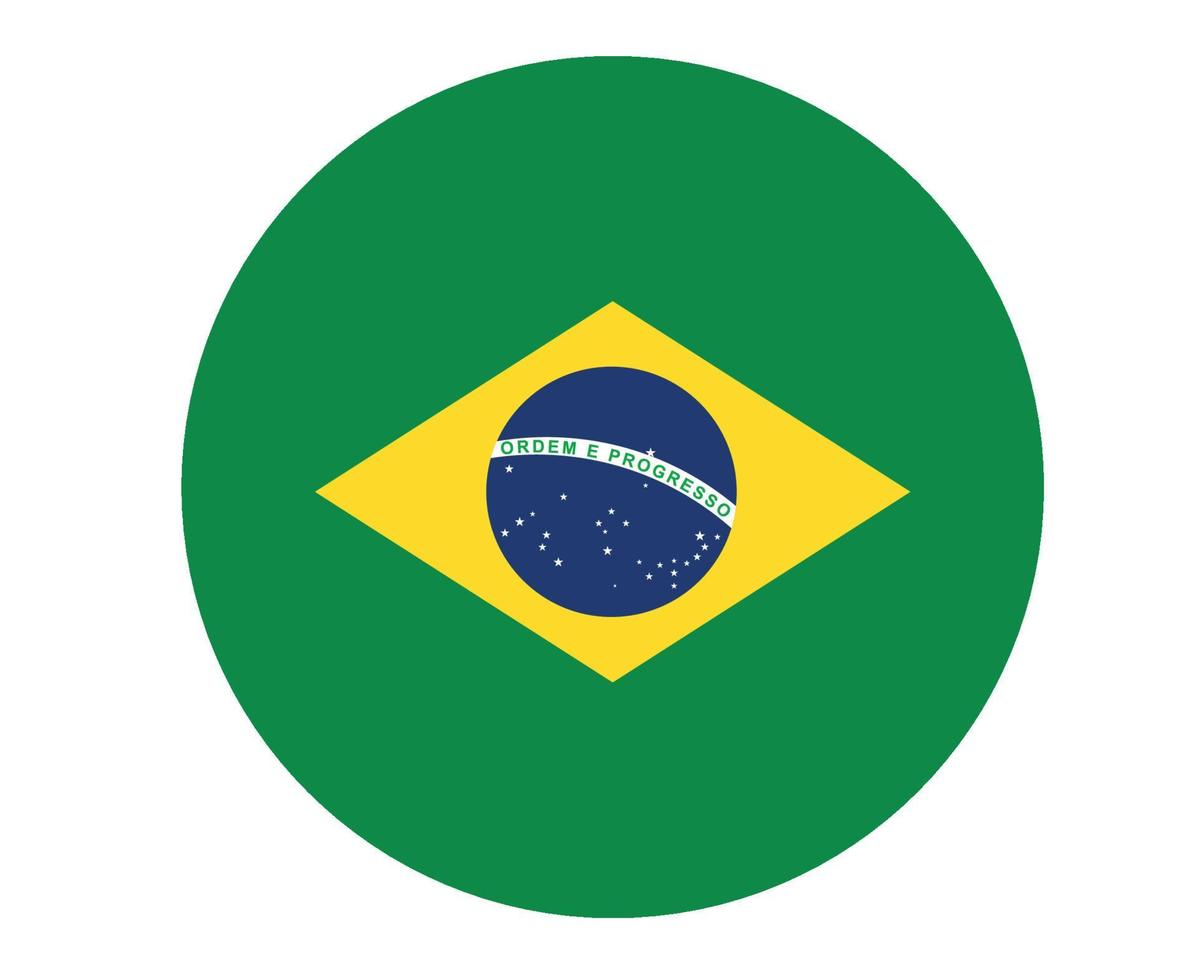 bandiera del brasile nazionale americano latino emblema icona illustrazione vettoriale elemento di design astratto