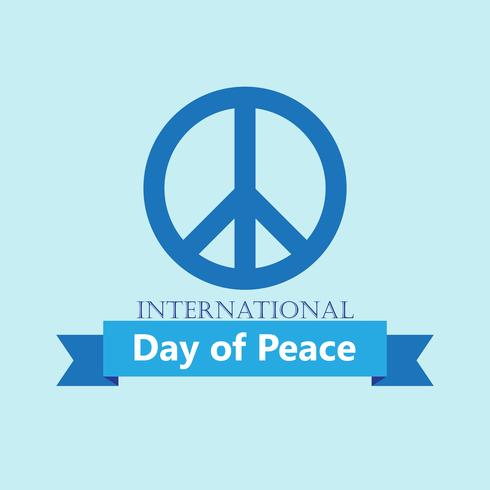 Illustrazione vettoriale International Day of peace Poster