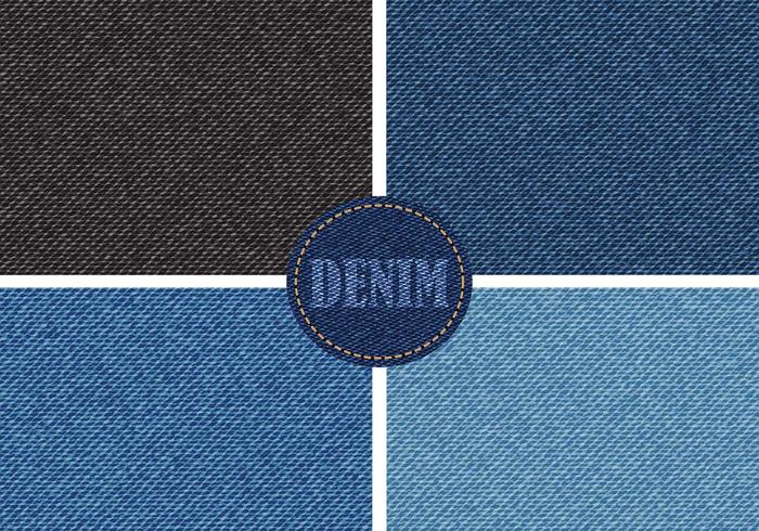 Pacchetto di vettore di texture denim