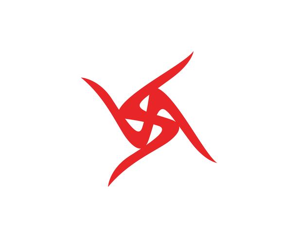 Triangolo magico tridente logo e simboli icone app vettore