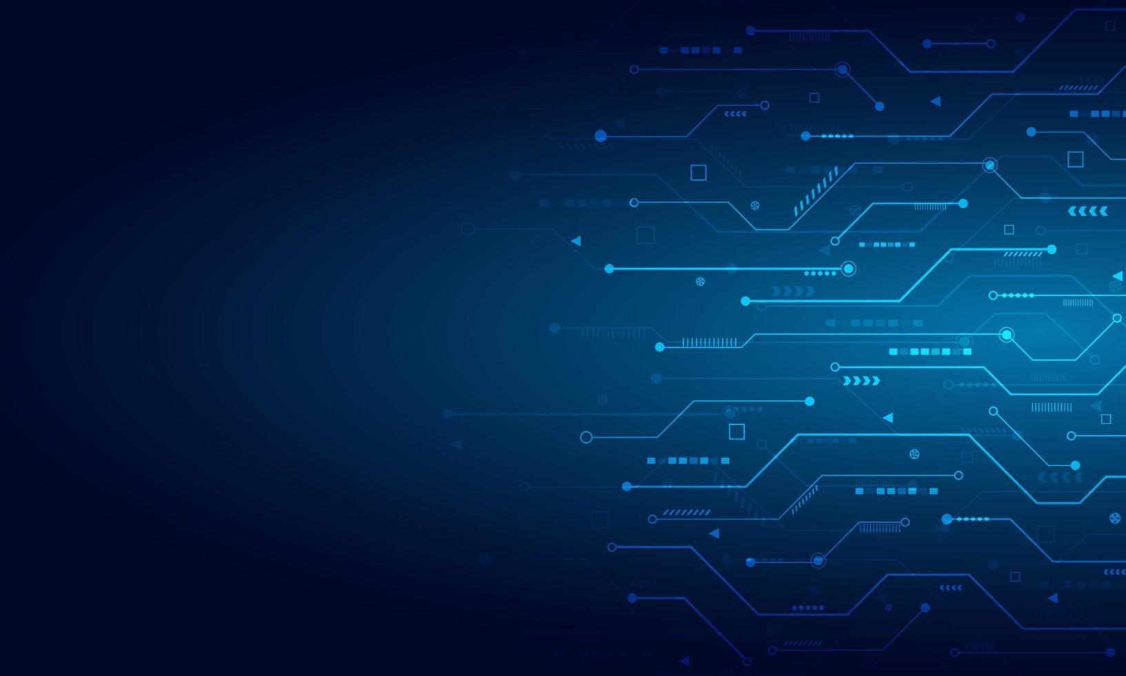 sfondo astratto tecnologia blue.circuit design digitale. vettore