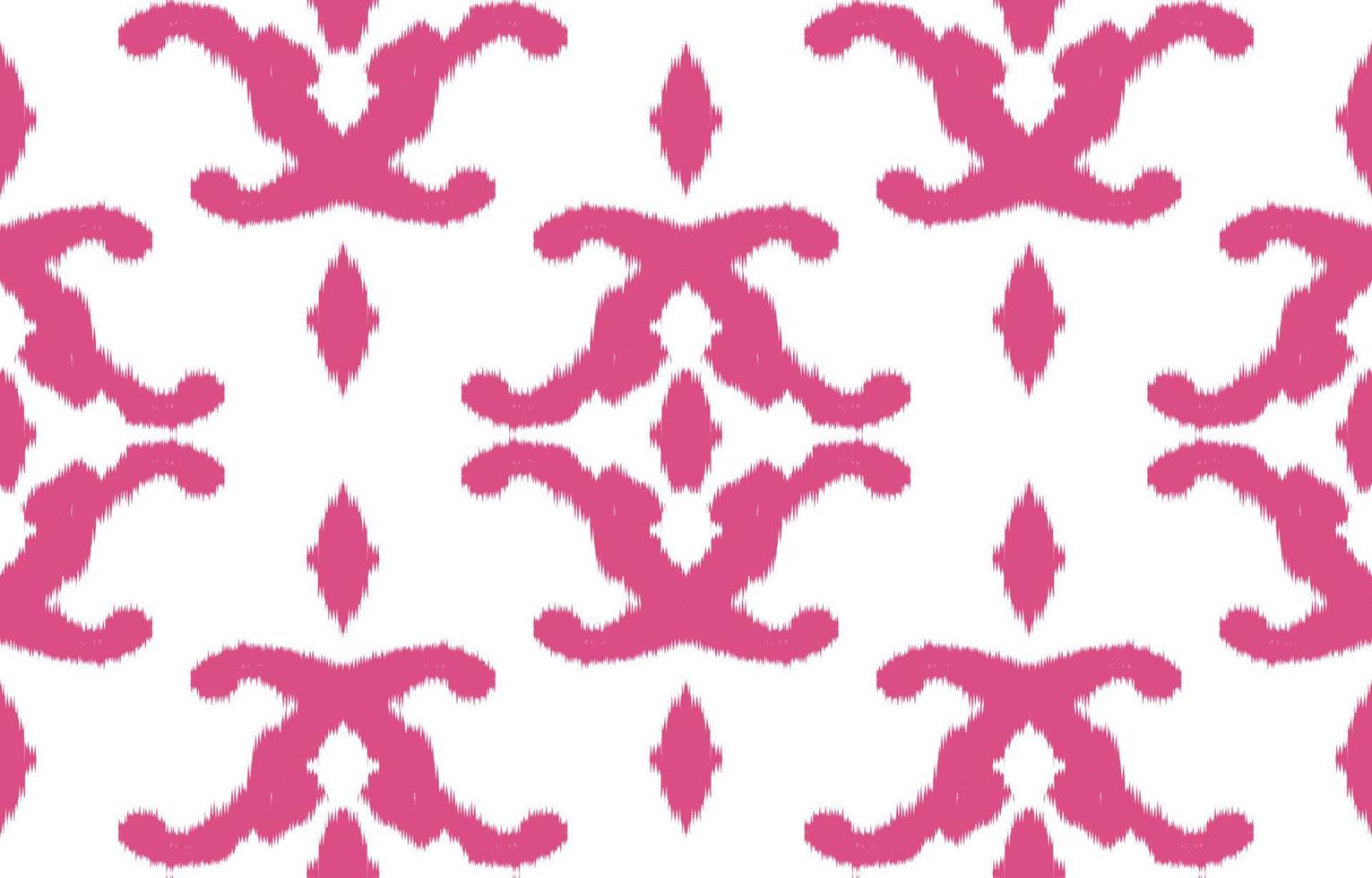 bella arte ikat etnica. rosa senza cuciture in stile tribale, popolare e messicano. ornamento di arte geometrica azteca print.design per moquette, carta da parati, abbigliamento, avvolgimento, tessuto. vettore