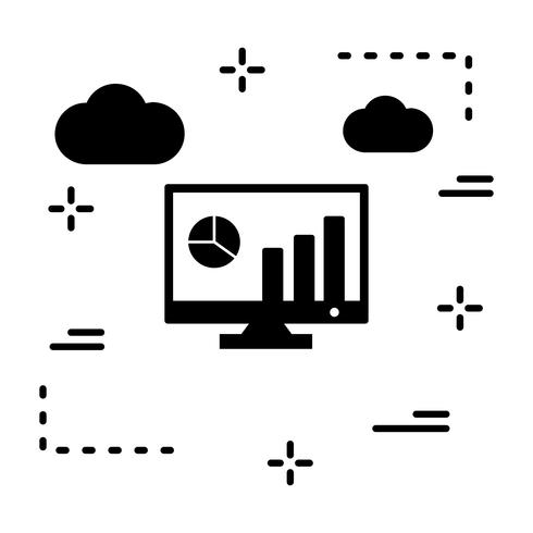 Icona di statistiche di marketing vettoriale