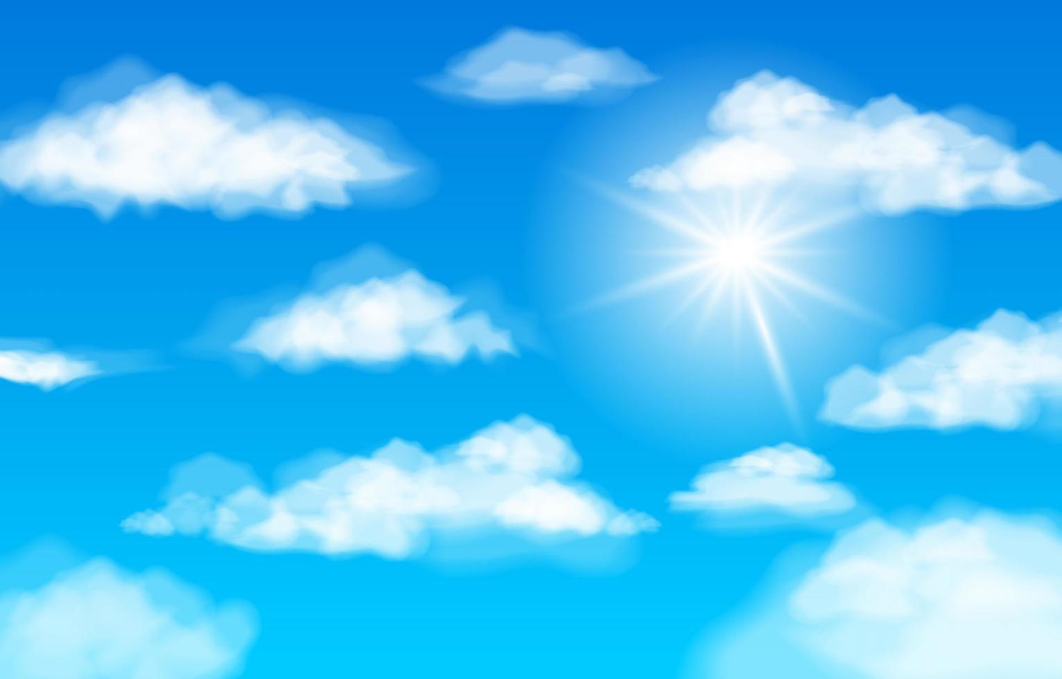 sfondo del cielo blu vettore