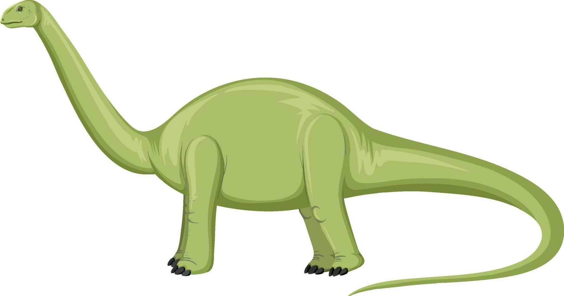 dinosauro aptosauro su sfondo bianco vettore