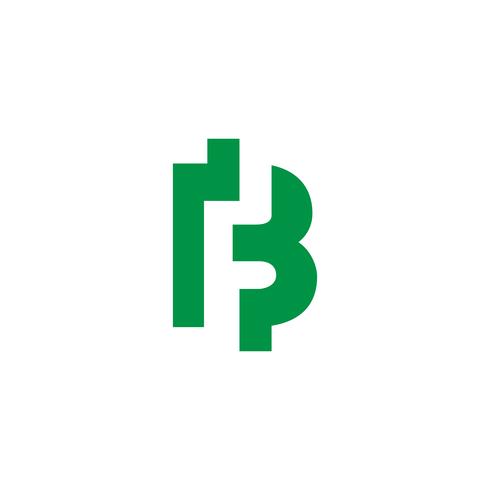 illustratore di vettore del modello di logo creativo della lettera B