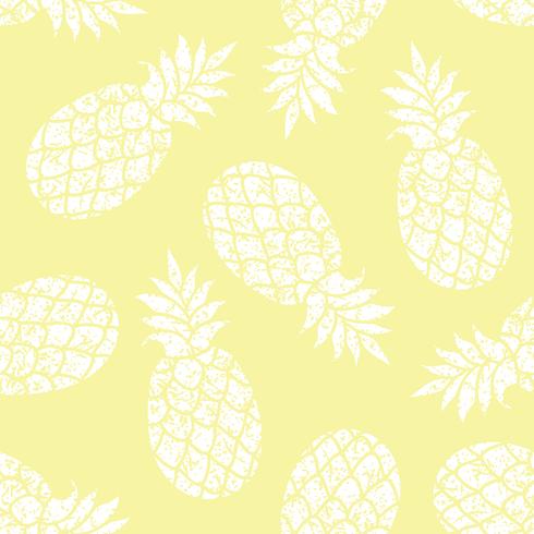 Modello senza cuciture di vettore di ananas per tessile, scrapbooking o carta da imballaggio.