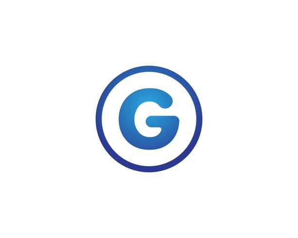 G lettere logo e simboli icone del modello vettore