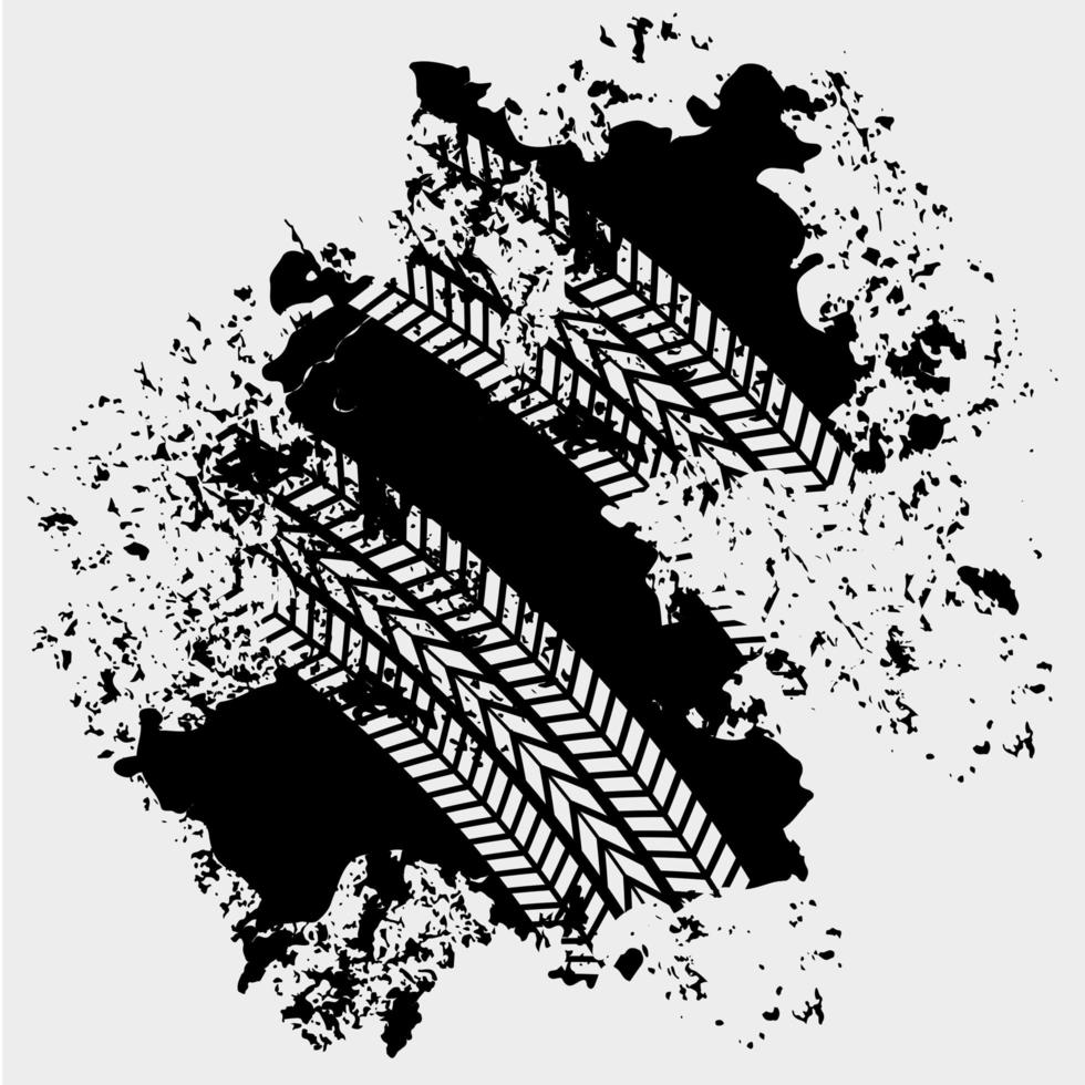 tracce di pneumatici per auto vettore