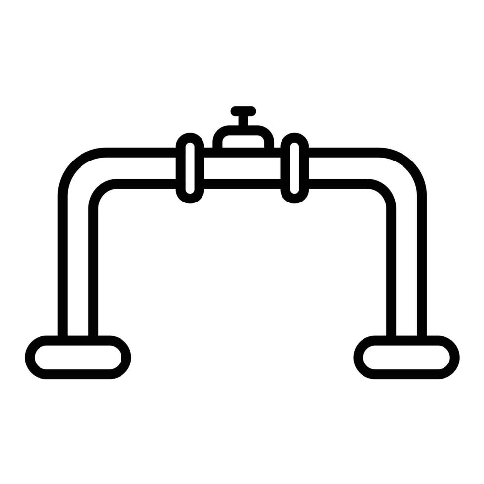 icona della linea della pipeline vettore