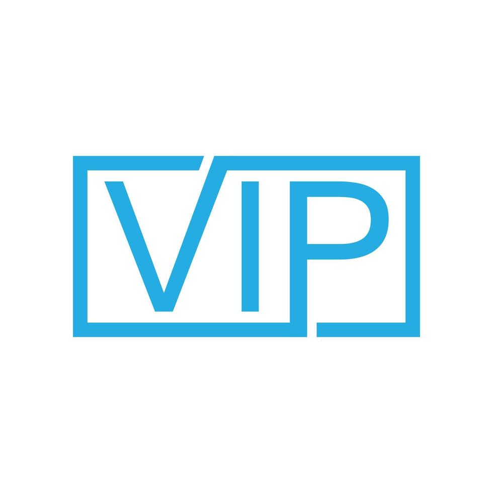 logo della lettera vip vettore