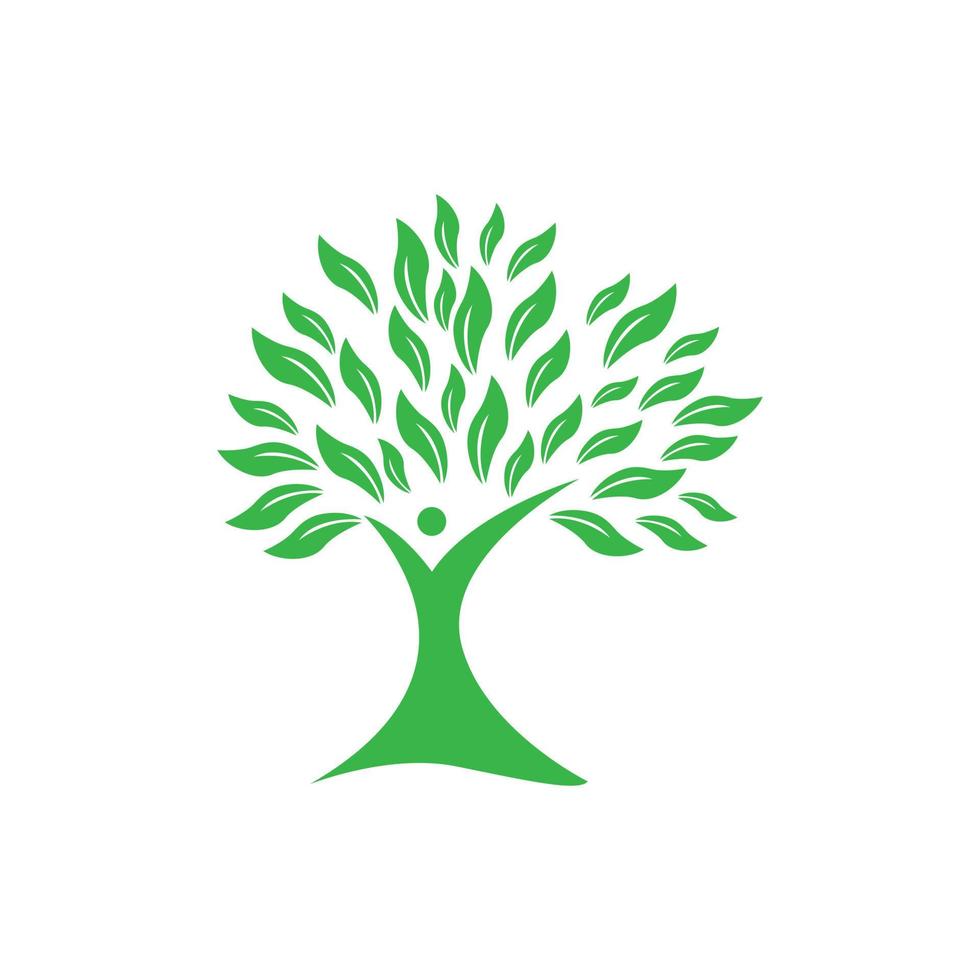 disegno vettoriale logo albero verde