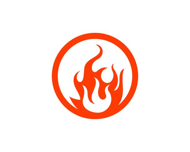 Progettazione dell&#39;illustrazione di vettore della fiamma del fuoco