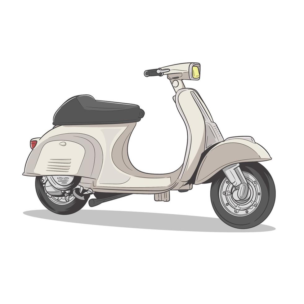 illustrazione vettoriale di scooter