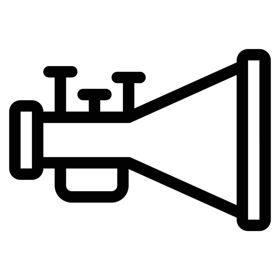 semplice icona vettore squillo tromba, modificabile, 48 pixel