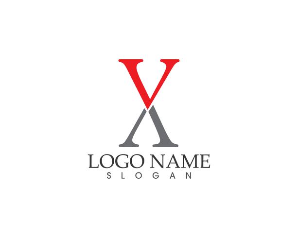 X lettera logo vettoriale