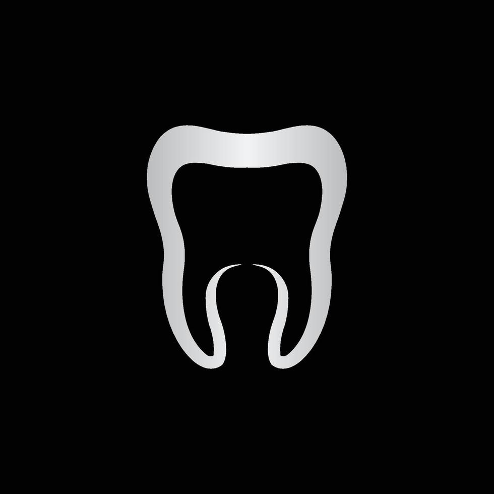 vettore di logo del dente dentale astratto creativo