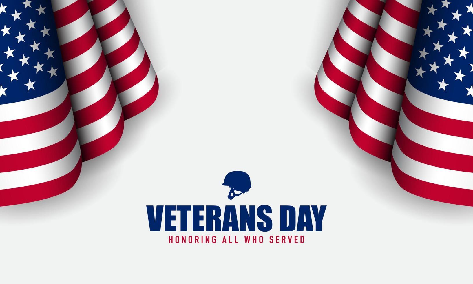 illustrazione vettoriale del giorno dei veterani.