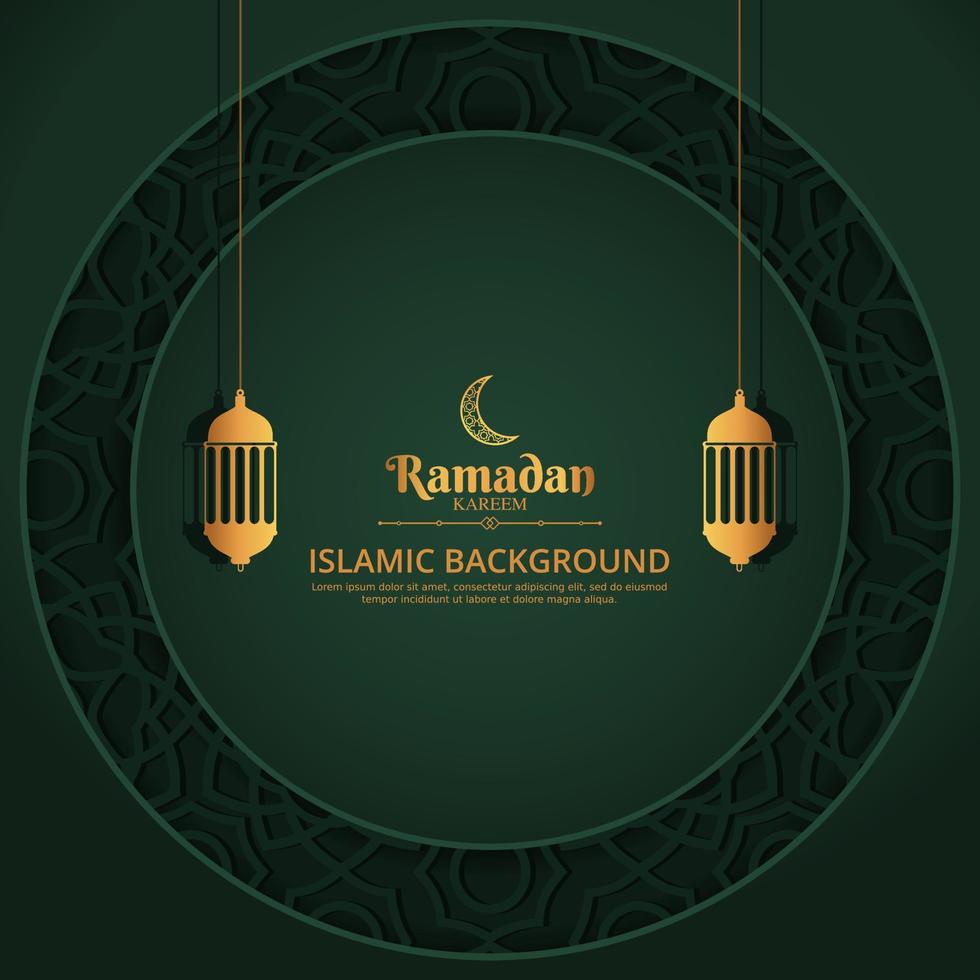 ramadan kareem e sfondo islamico vettore