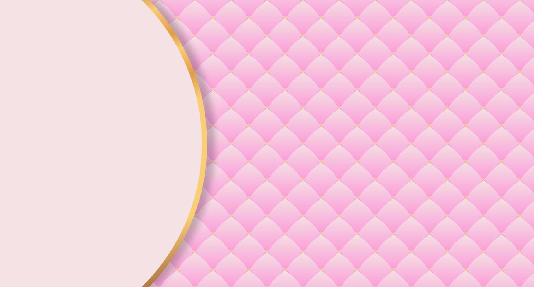 sfondo di lusso con design trapuntato rosa. struttura di lusso rosa. elegante struttura in pelle con decorazione a rombi. illustrazione vettoriale