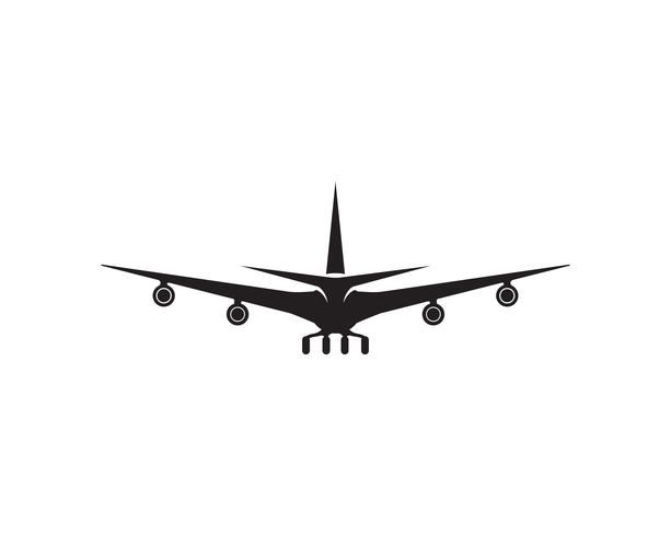 Aeromobile, aereo, etichetta del logo della compagnia aerea. Viaggio, viaggio aereo, simbolo dell&#39;aereo di linea. Illustrazione vettoriale
