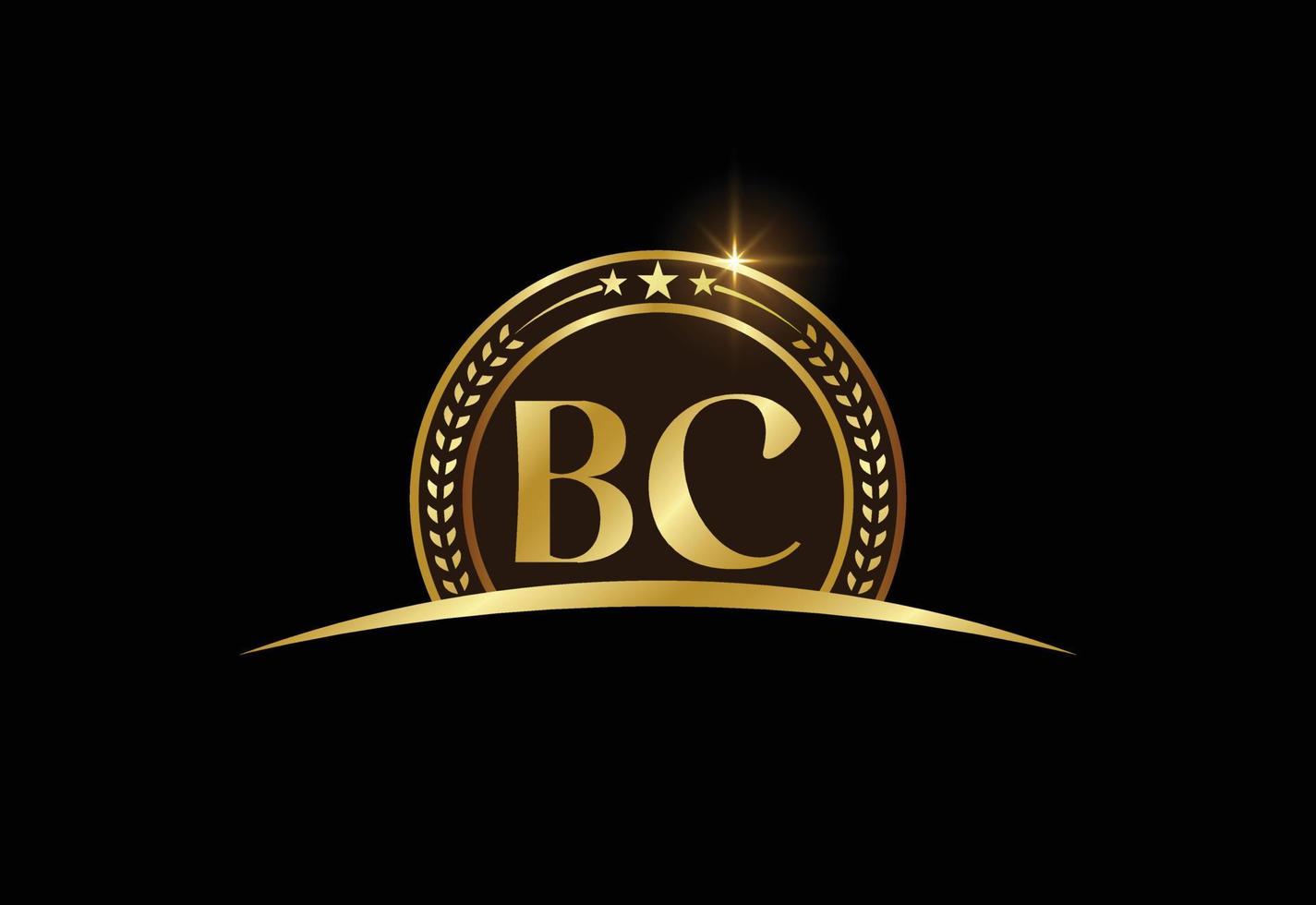 lettera monogramma iniziale bc logo design vector. simbolo grafico dell'alfabeto per il business aziendale vettore