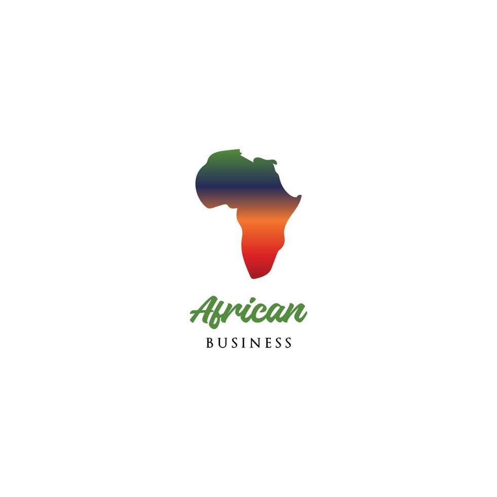 ispirazione per il design del logo della mappa africa vettore