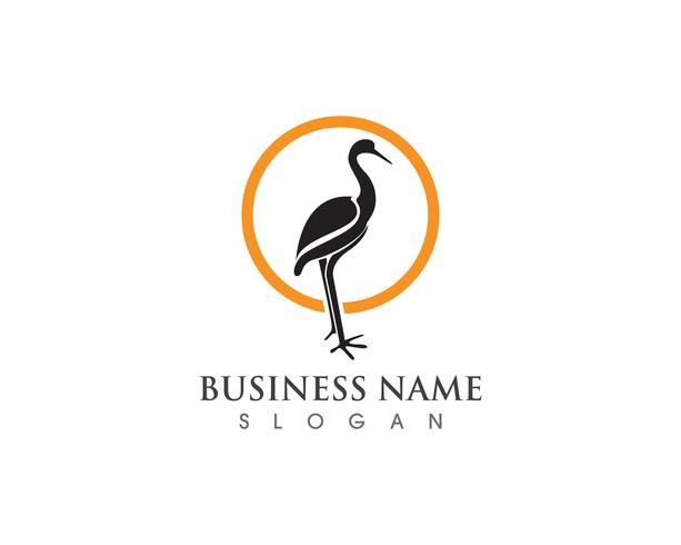 Swan logo Template vettoriale