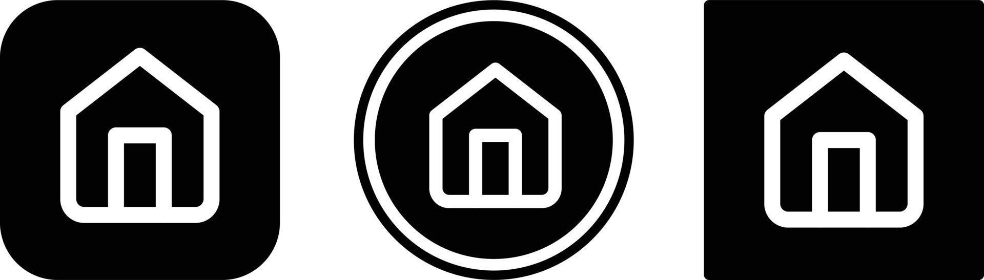 icona casa. set di icone web. collezione di icone. semplice illustrazione vettoriale. vettore
